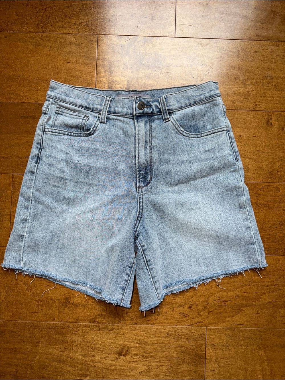 Joe's Jeans Light Blue High-Rise Cutoff Denim Shorts